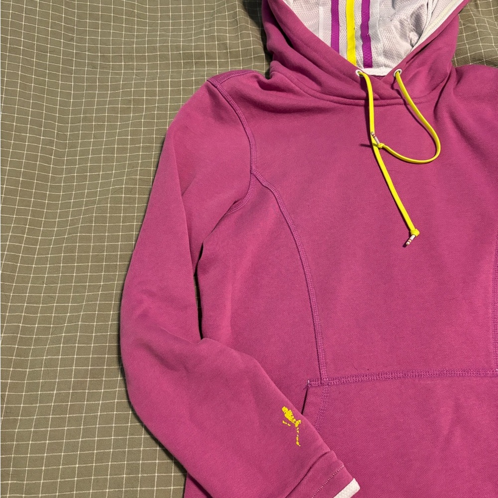 adidas Purple and Yellow Cowl Sweater and pants